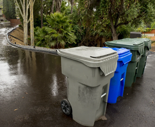 Garbage Cans to Curb and Return One Time 